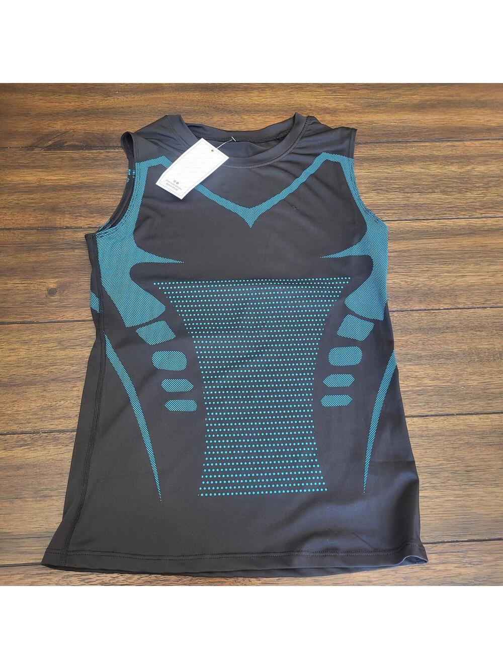 EVOLV Women's Sleeveless Athletic Compression Tank Top Black Blue